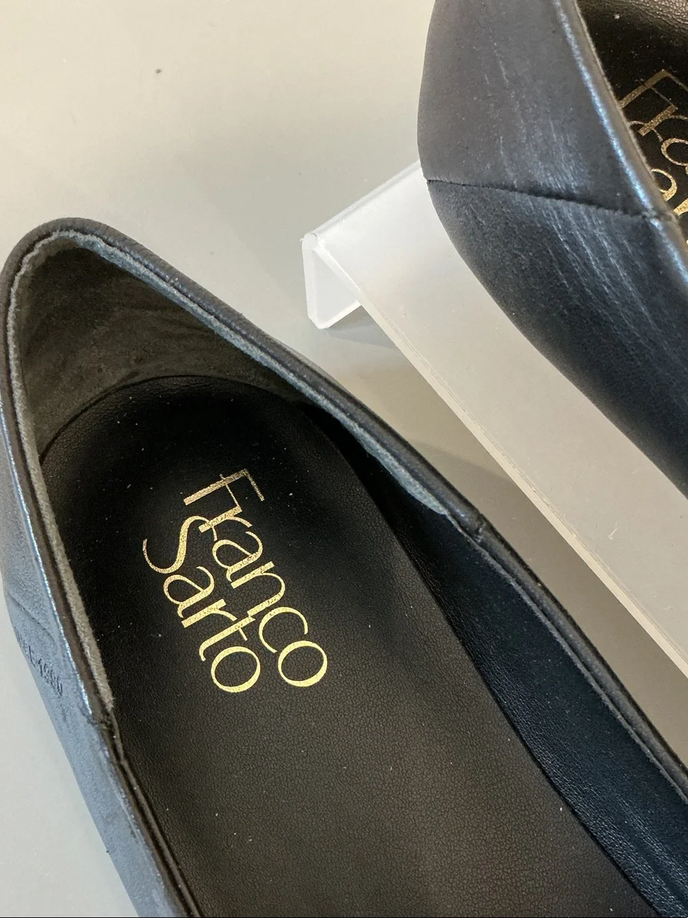 Franco Sarto ZURY Black Leather Penny Moccasin Loafers, Size 7